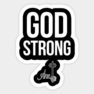 God Strong Sticker